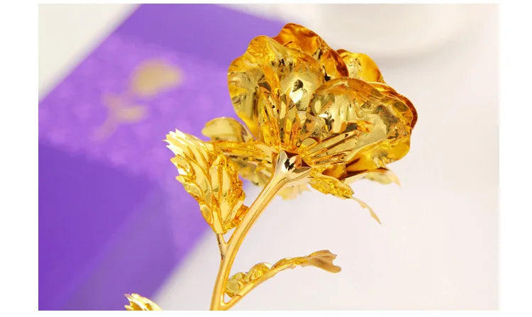 Golden Rose Gift For Her ❤️