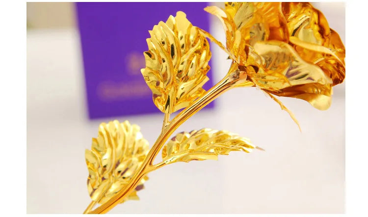 Golden Rose Gift For Her ❤️