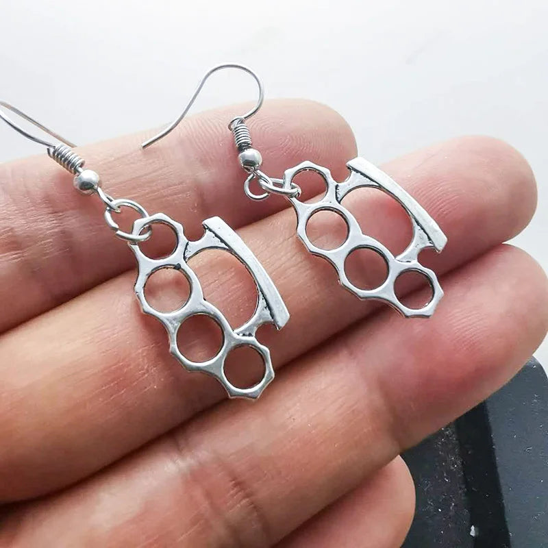 Brass Knuckles Pendant Necklace ❤️