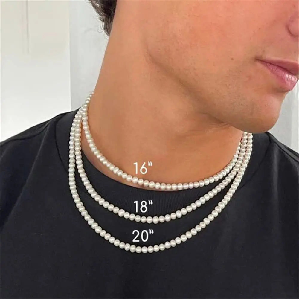 Pearl Necklace For Him ❤️