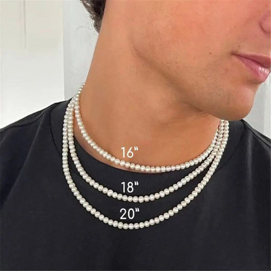 Pearl Necklace For Him ❤️