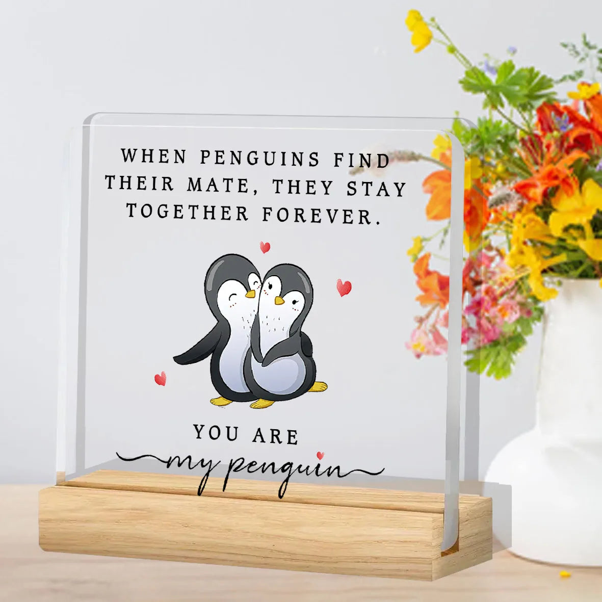 Penguin Gift For Partner ❤️