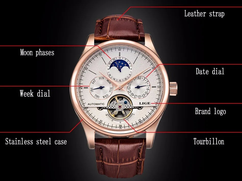 LIGE Men's Time Piece ❤️😍